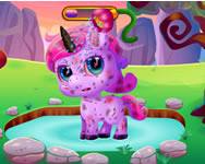 Cute unicorn care lovas HTML5 jtk